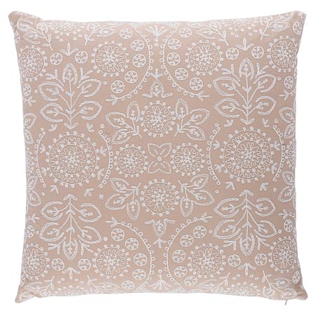 SO7986 TIANA EMBROIDERY Schumacher Pillow-Natural