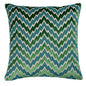 SO8022 FLORENTINE CHEVRON Schumacher Pillow-Emerald