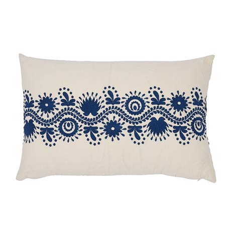 SO8074 THEODORA EMBROIDERY Schumacher Pillow-24" x 16"