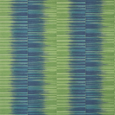 T10091 MEKONG STRIPE Green And Blue Thibaut Wallpaper