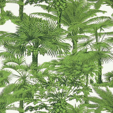 T10103 PALM BOTANICAL Emerald Green Thibaut Wallpaper