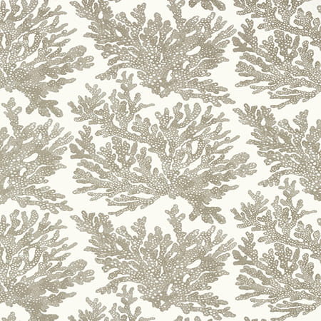 T10140 MARINE CORAL Beige Thibaut Wallpaper