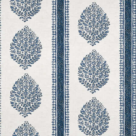 T10239 CHAPPANA Blue And White Thibaut Wallpaper