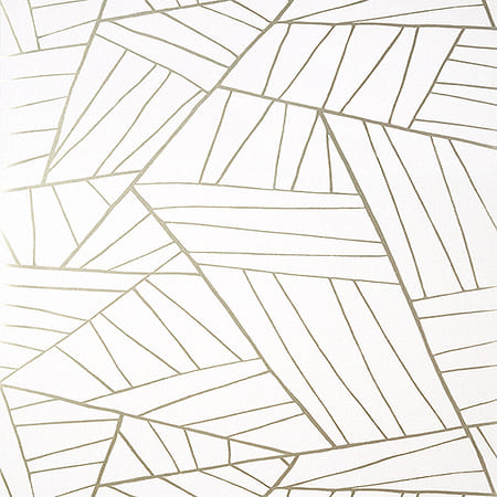 T10440 JORDAN Metallic Pewter On White Thibaut Wallpaper