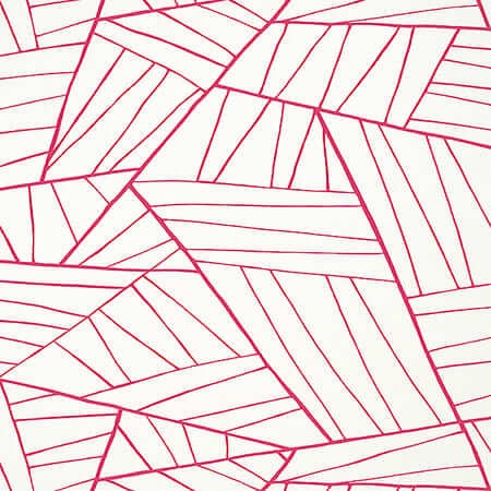 T10441 JORDAN Magenta On White Thibaut Wallpaper