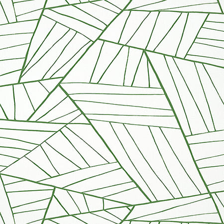 T10442 JORDAN Emerald On White Thibaut Wallpaper