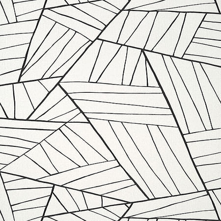 T10444 JORDAN Black On White Thibaut Wallpaper