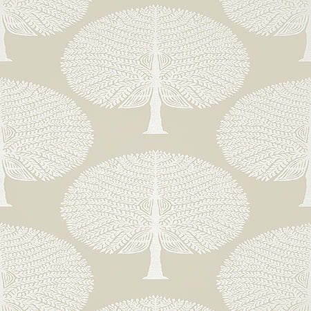 T10601 MULBERRY TREE Natural Thibaut Wallpaper