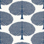 T10603 MULBERRY TREE Navy Thibaut Wallpaper
