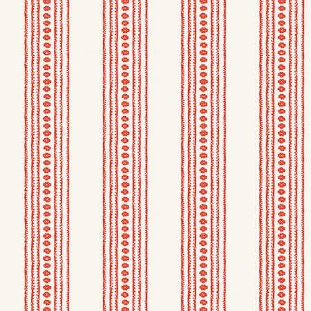 T10606 NEW HAVEN STRIPE Coral Thibaut Wallpaper