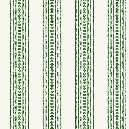 T10607 NEW HAVEN STRIPE Green Thibaut Wallpaper