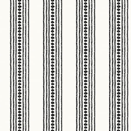 T10611 NEW HAVEN STRIPE Black Thibaut Wallpaper