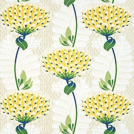 T10646 TIVERTON Yellow Thibaut Wallpaper