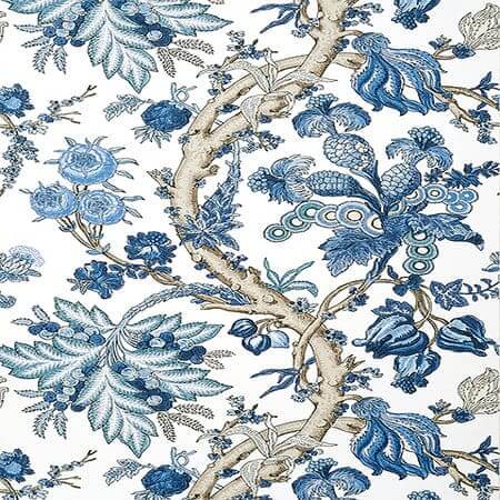 T10846 CHATELAIN Blue And White Thibaut Wallpaper