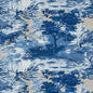 T10864 LINCOLN TOILE Blue And Flax Thibaut Wallpaper