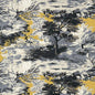 T10869 LINCOLN TOILE Yellow And Grey Thibaut Wallpaper