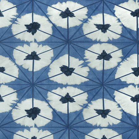 T13093 SUNBURST Navy Thibaut Wallpaper