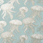 T13170 JELLY FISH BLOOM Aqua Thibaut Wallpaper