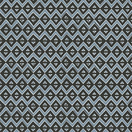 T13233 TIBURON Black And Mineral Blue Thibaut Wallpaper