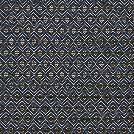 T13236 TIBURON Brown And Navy Thibaut Wallpaper