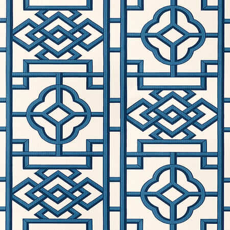 T13314 GATEWAY Navy Thibaut Wallpaper