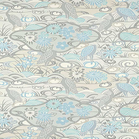 T13330 HERON STREAM Soft Blue Thibaut Wallpaper