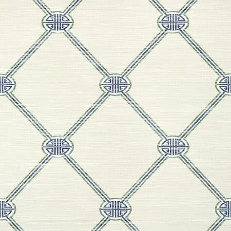 T13352 TURNBERRY TRELLIS Beige And Green Thibaut Wallpaper