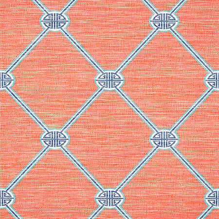 T13353 TURNBERRY TRELLIS Coral Thibaut Wallpaper