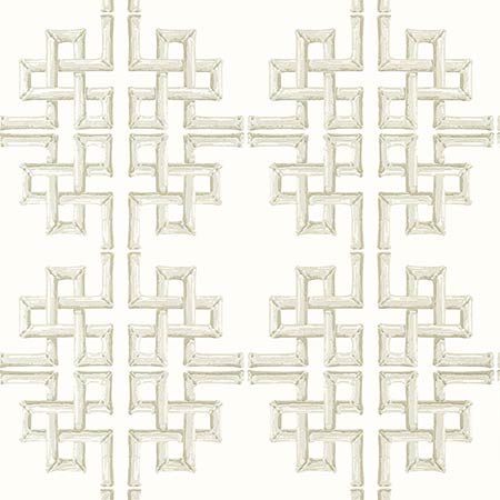 T13905 BOCA BAMBOO Beige Thibaut Wallpaper