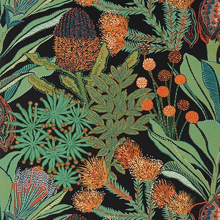 T13926 PROTEA Black Thibaut Wallpaper