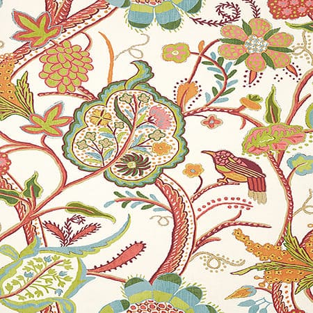 T14305 WINDSOR Cream And Red Thibaut Wallpaper