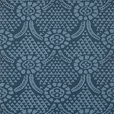 T14315 CHAMOMILE Navy Thibaut Wallpaper