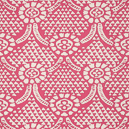 T14316 CHAMOMILE Pink Thibaut Wallpaper