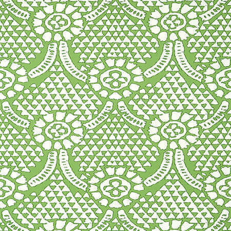 T14318 CHAMOMILE Green Thibaut Wallpaper