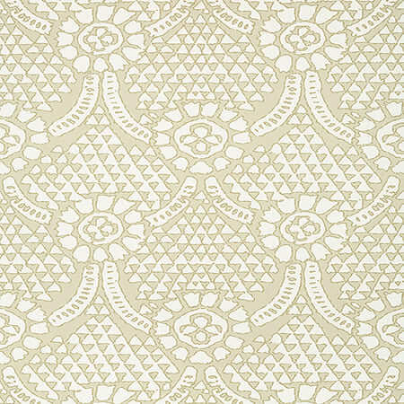 T14319 CHAMOMILE Beige Thibaut Wallpaper