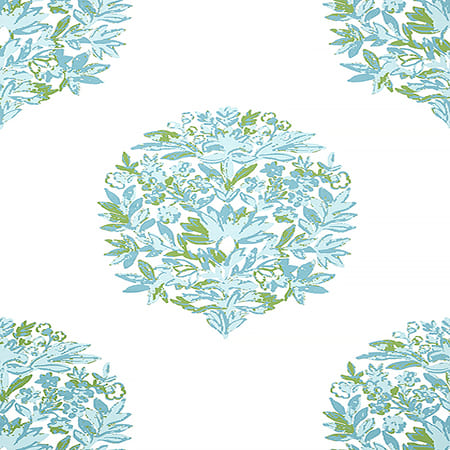 T14323 RIDGEFIELD Green And Spa Thibaut Wallpaper