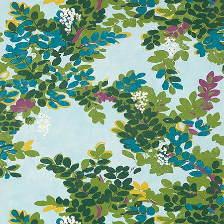 T14334 CENTRAL PARK Sky Blue Thibaut Wallpaper