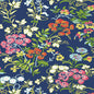 T14337 SPRING GARDEN Navy Thibaut Wallpaper
