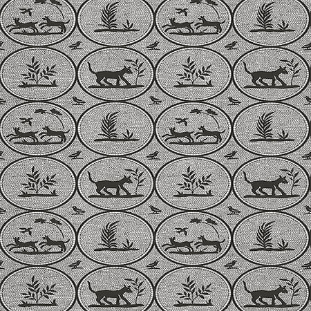 T14347 DOOLEY Black Thibaut Wallpaper
