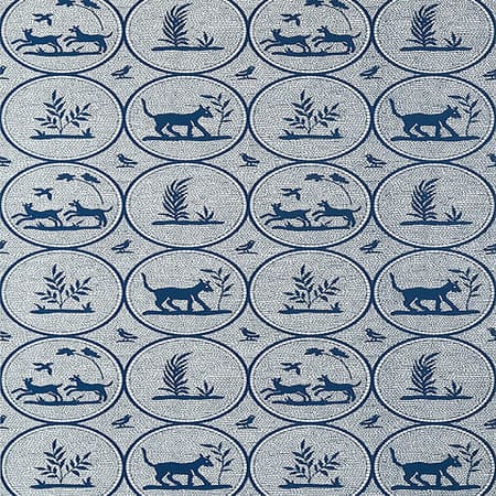 T14348 DOOLEY Navy Thibaut Wallpaper