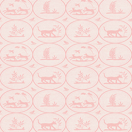 T14353 DOOLEY Pink Thibaut Wallpaper