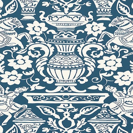 T14362 GALWAY Navy Thibaut Wallpaper