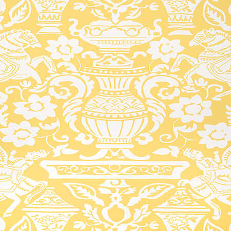 T14366 GALWAY Yellow Thibaut Wallpaper