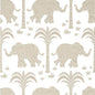 T16205 ELEPHANT Beige Thibaut Wallpaper