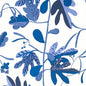 T16211 MATISSE LEAF Blue And White Thibaut Wallpaper