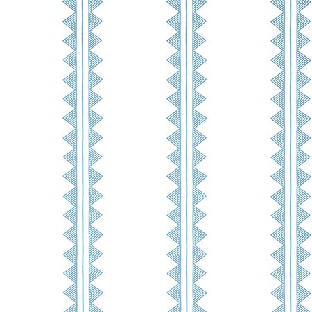 T16228 AGAVE STRIPE French Blue Thibaut Wallpaper