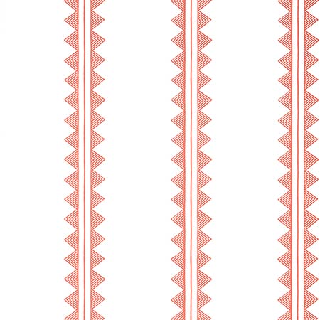 T16231 AGAVE STRIPE Coral Thibaut Wallpaper