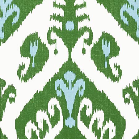 T16246 INDIES IKAT Green Thibaut Wallpaper