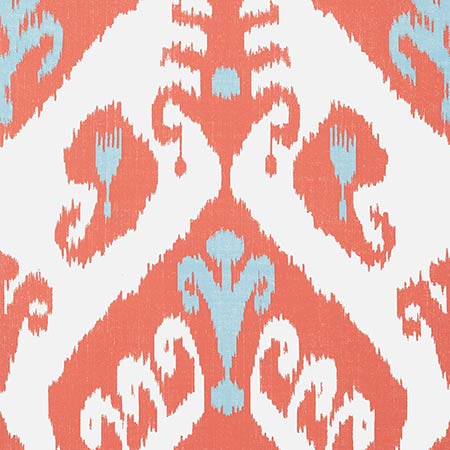 T16247 INDIES IKAT Coral Thibaut Wallpaper