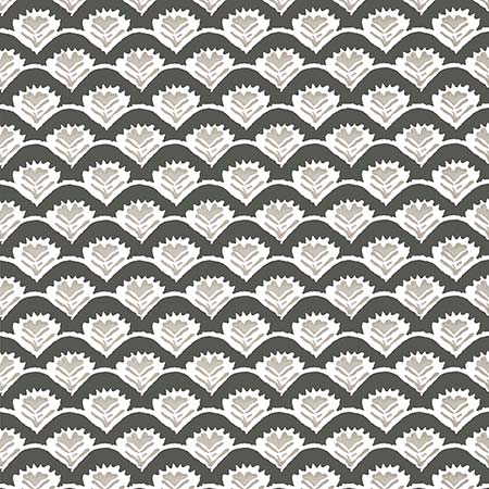 T16252 EMILY Black And Beige Thibaut Wallpaper